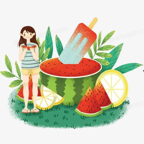 吃瓜少女头像插画高清,揭秘吃瓜少女头像插画背后的魅力